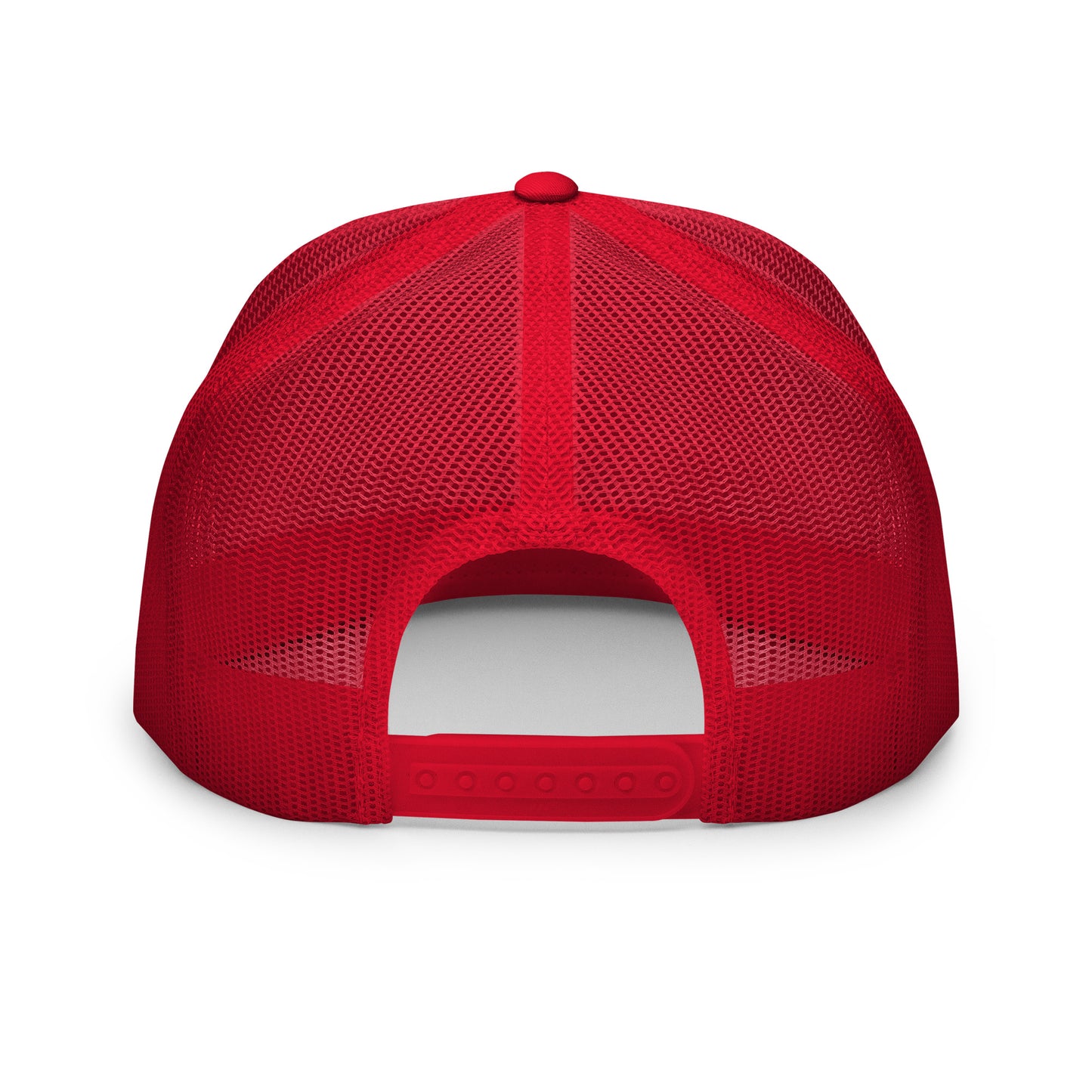 Peaceful Trucker Cap Red Embroidered