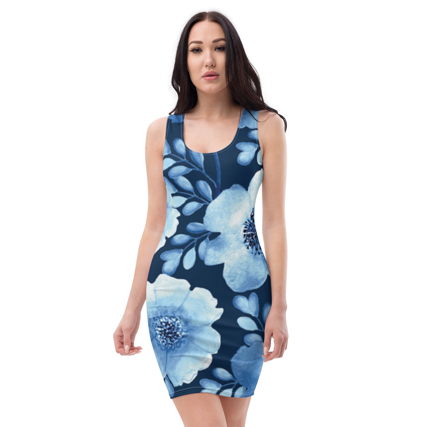 Blue Floral Peaceful Dress