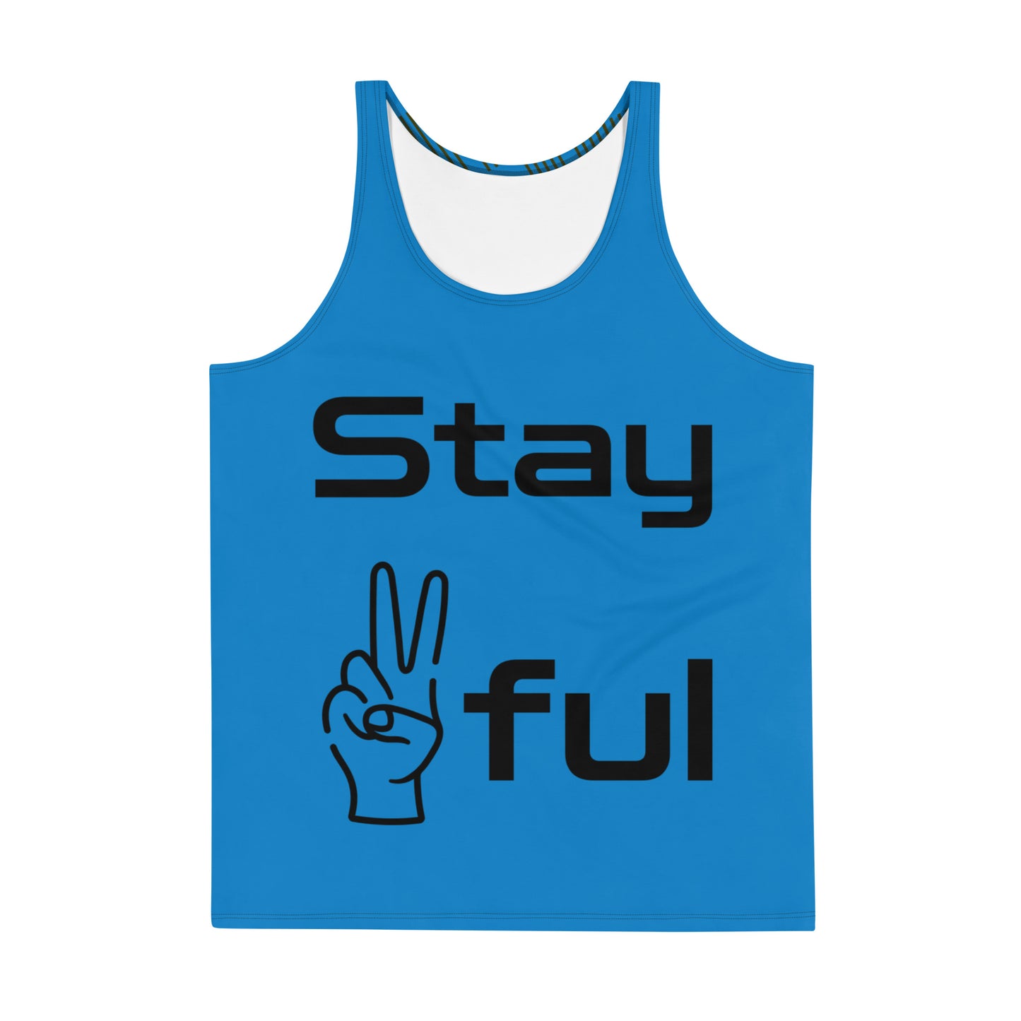 Unisex Blue Stay ✌ful Tank Top XS-2XL