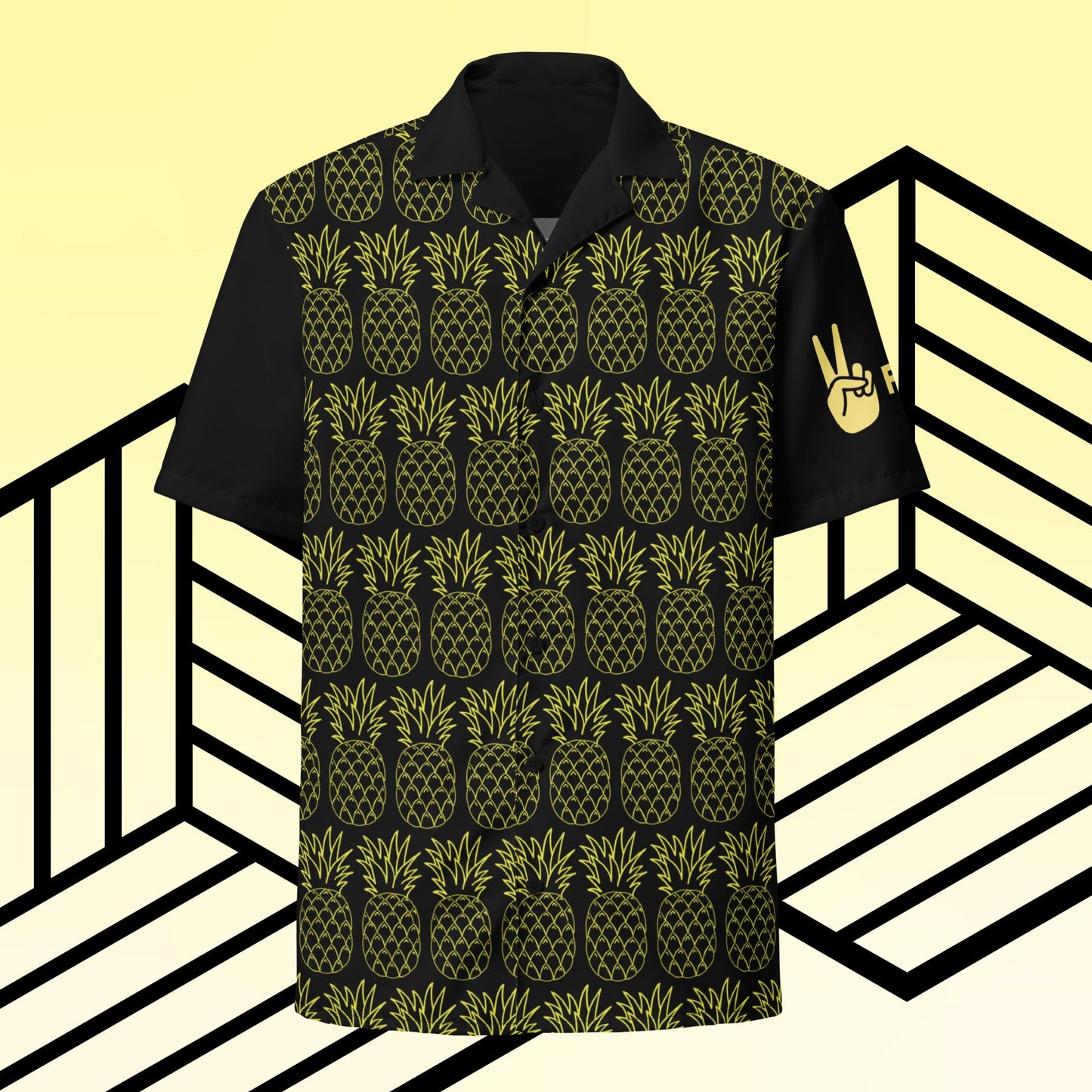 Peaceful Pineapple Button Up Shirt