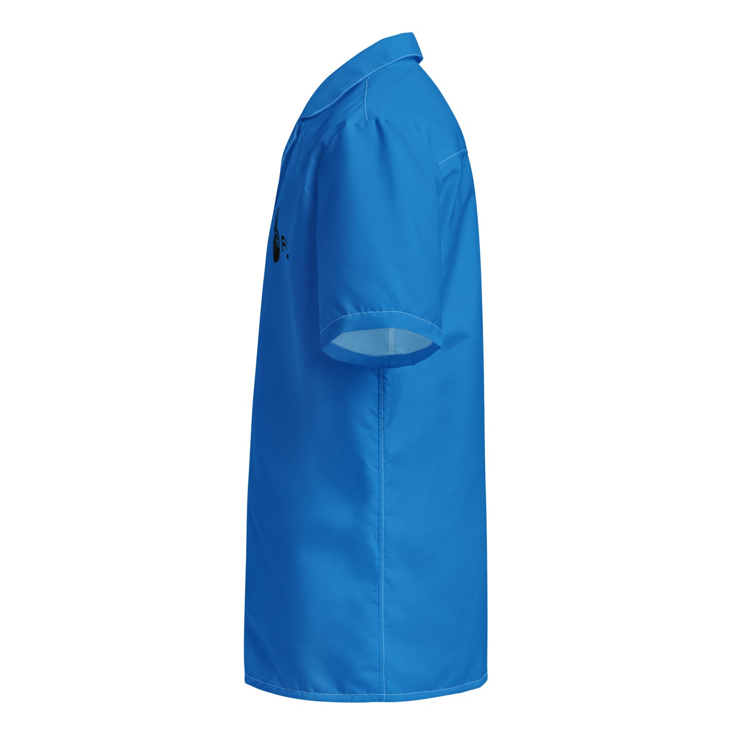 Unisex Blue and Black Peaceful button shirt