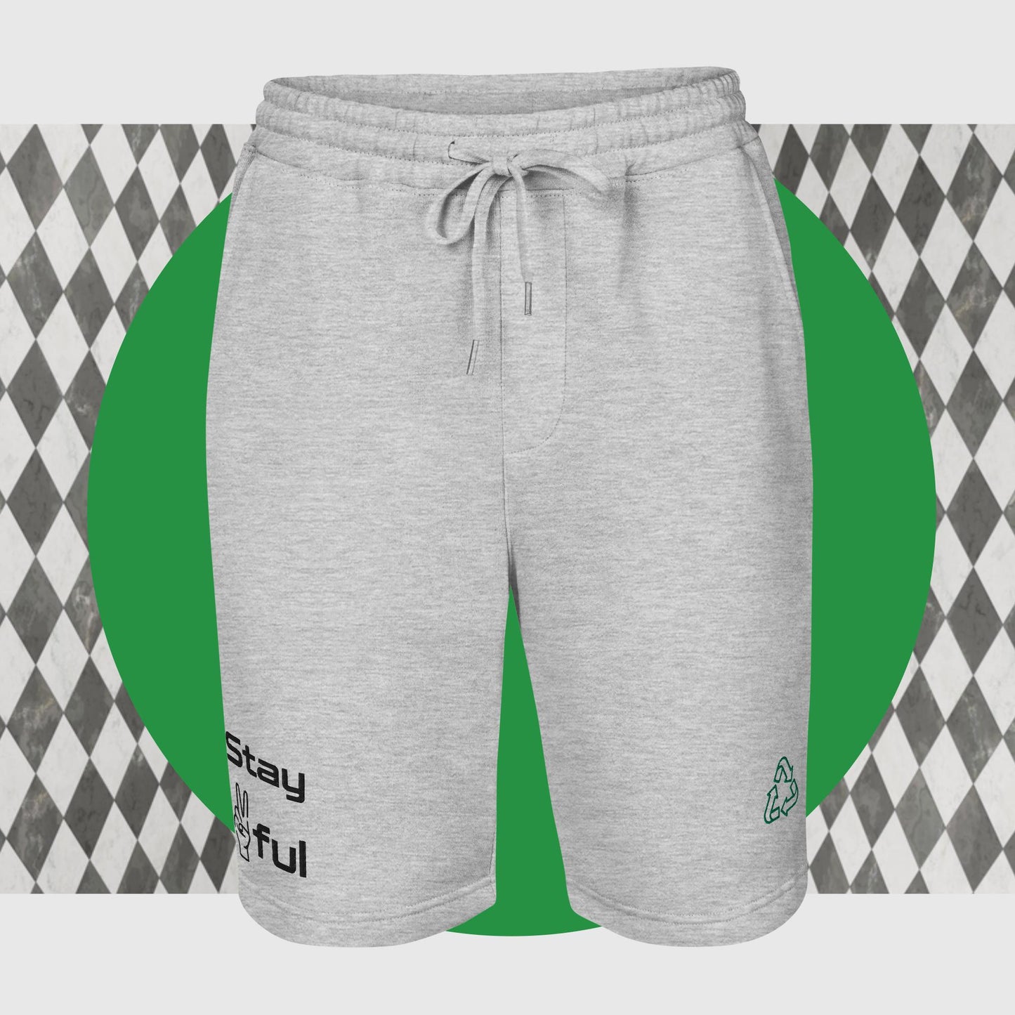 Stay✌️ful Men's fleece shorts