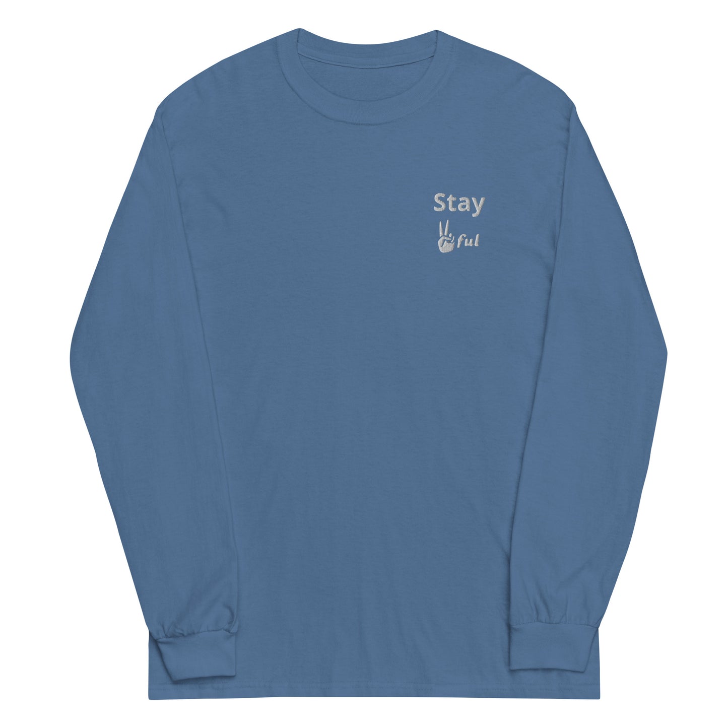 Men’s Stay Peaceful Long Sleeve Shirt