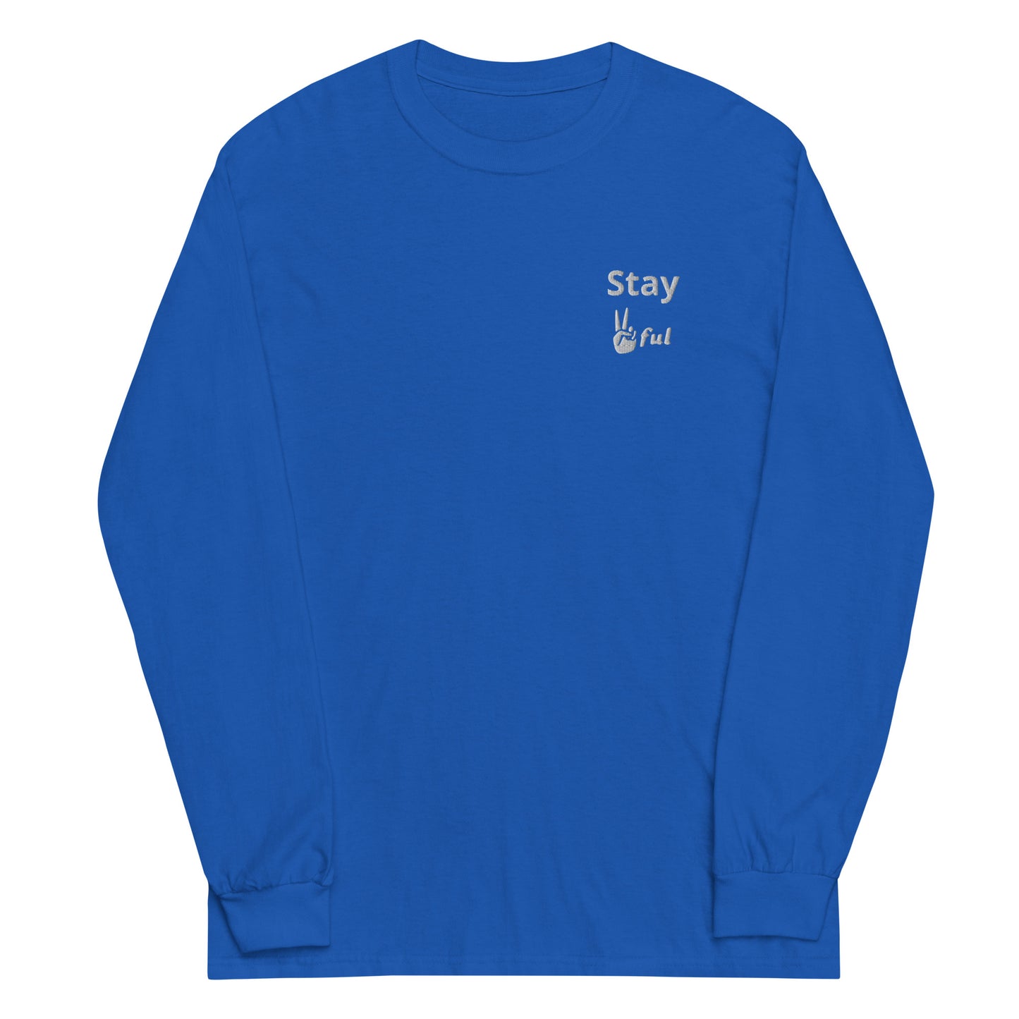 Men’s Stay Peaceful Long Sleeve Shirt