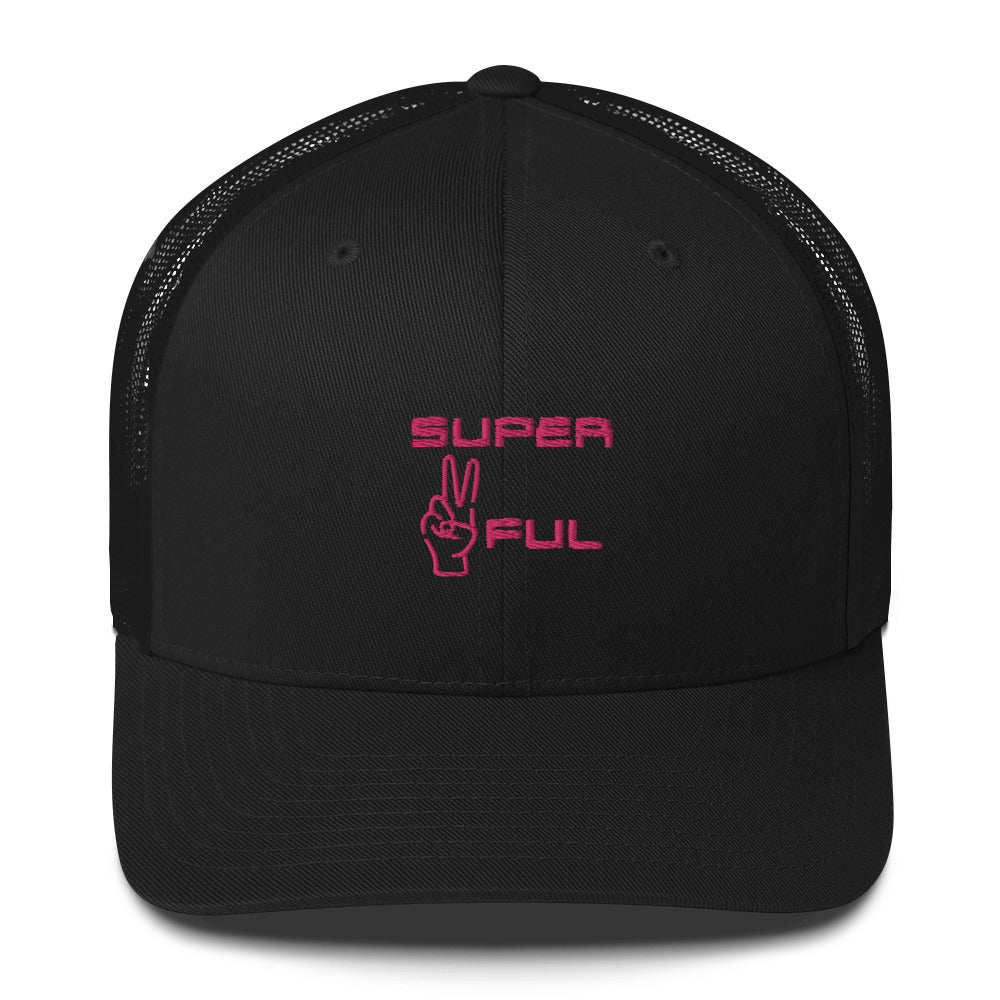 Super ✌️ful hat (pink lettered)