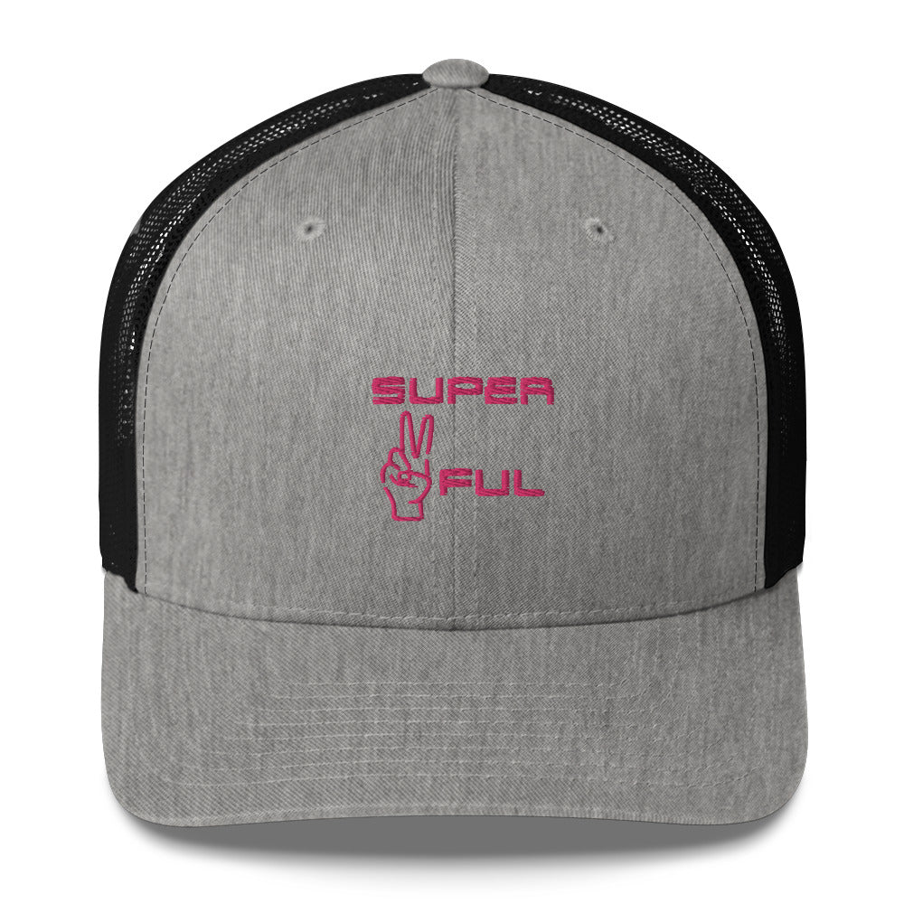 Super ✌️ful hat (pink lettered)