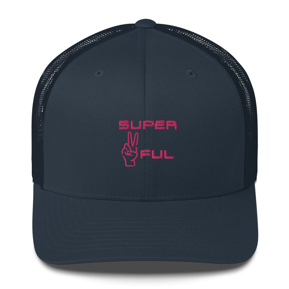 Super ✌️ful hat (pink lettered)