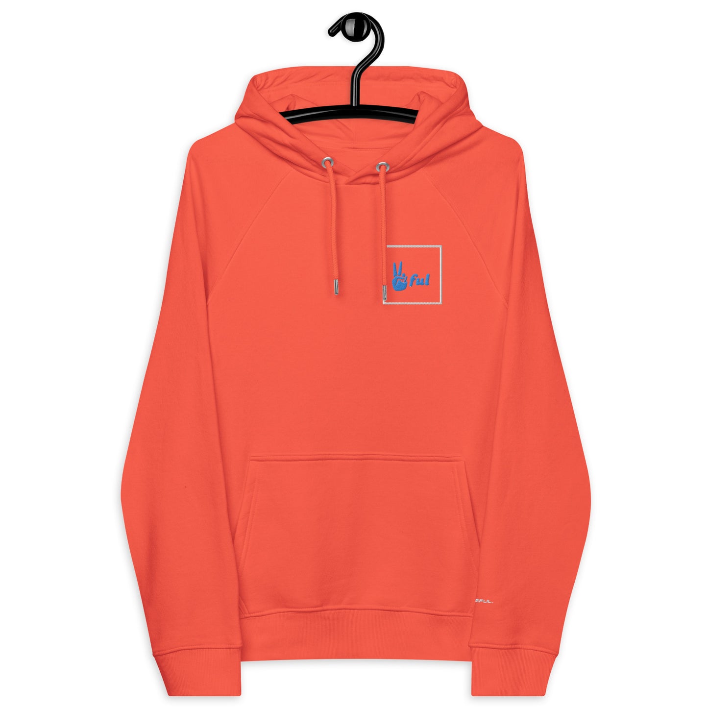 Unisex Peaceful Squared eco raglan hoodie