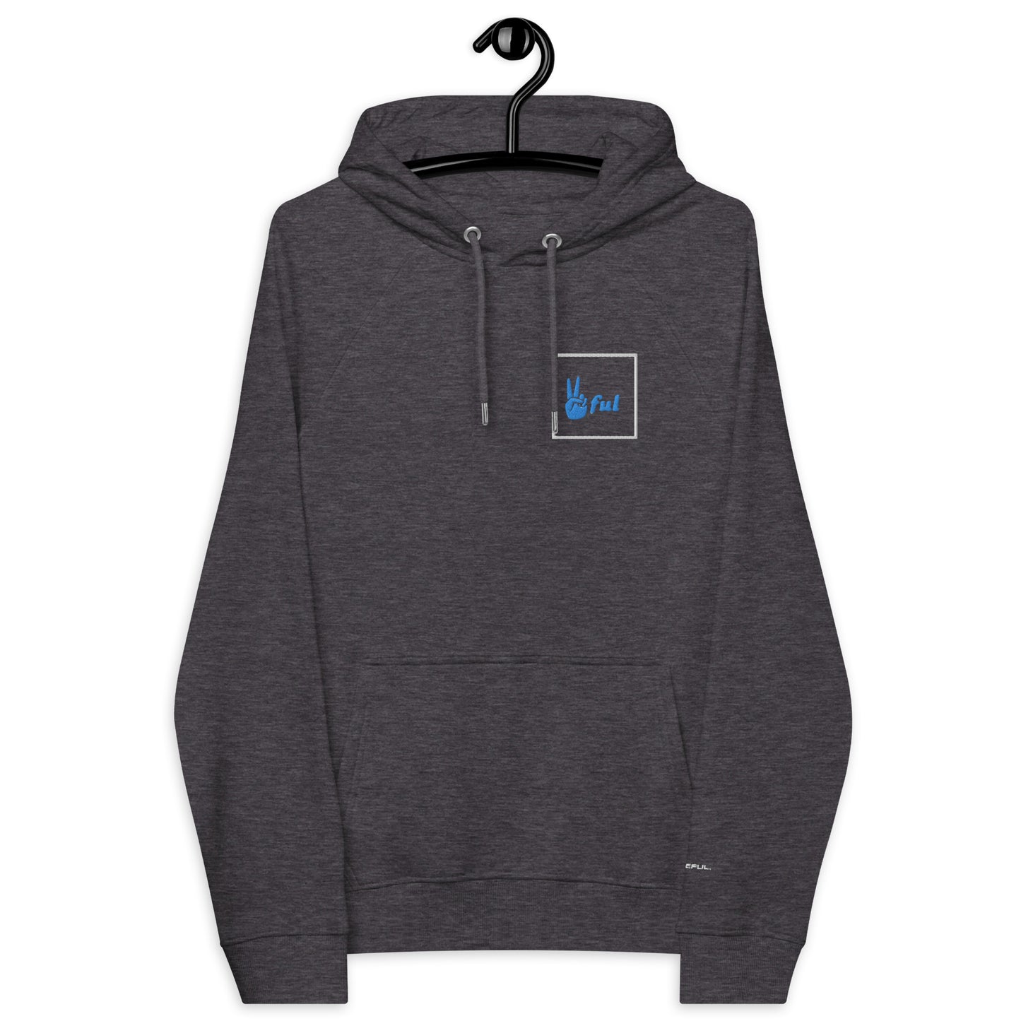 Unisex Peaceful Squared eco raglan hoodie