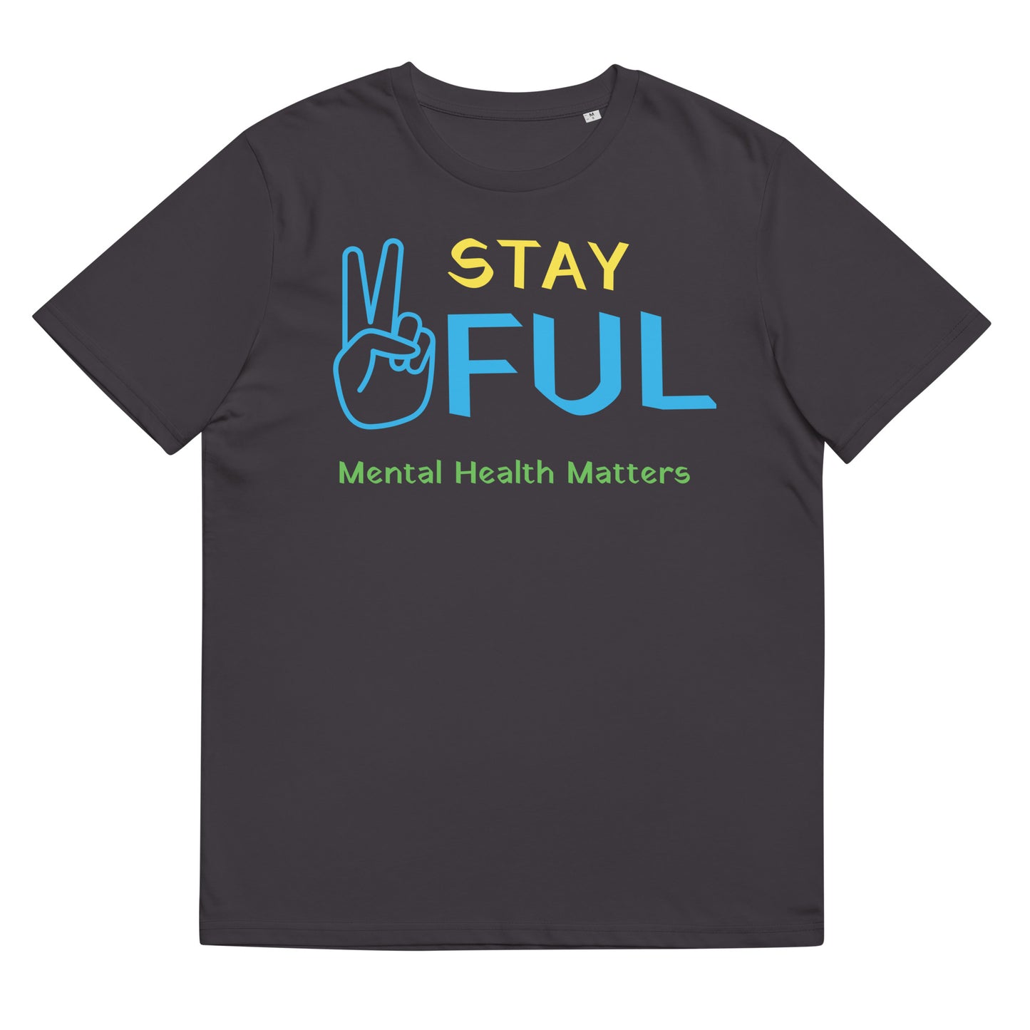 Unisex organic cotton Mental Health Matters Stay Peaceful t-shirt S-5XL