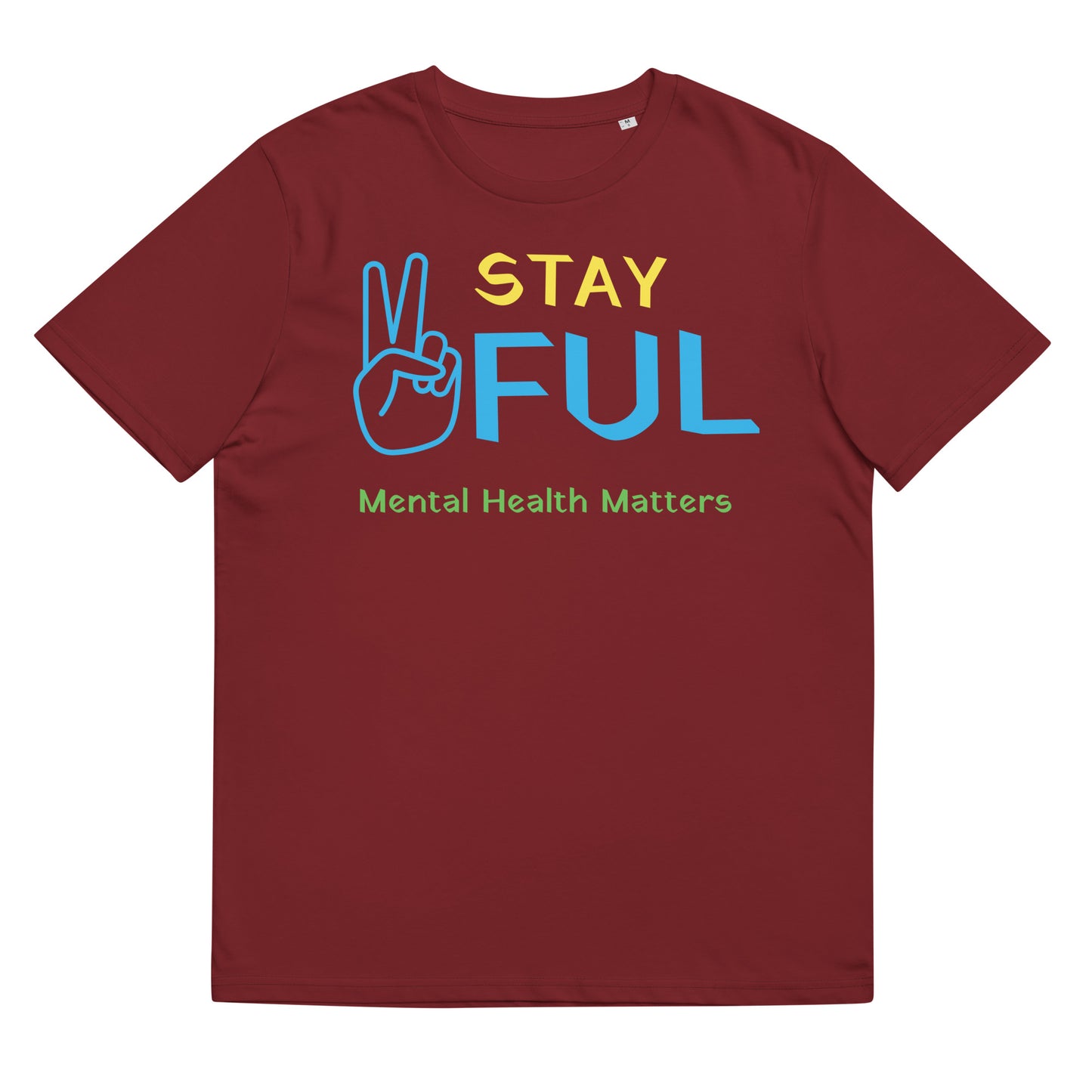 Unisex organic cotton Mental Health Matters Stay Peaceful t-shirt S-5XL