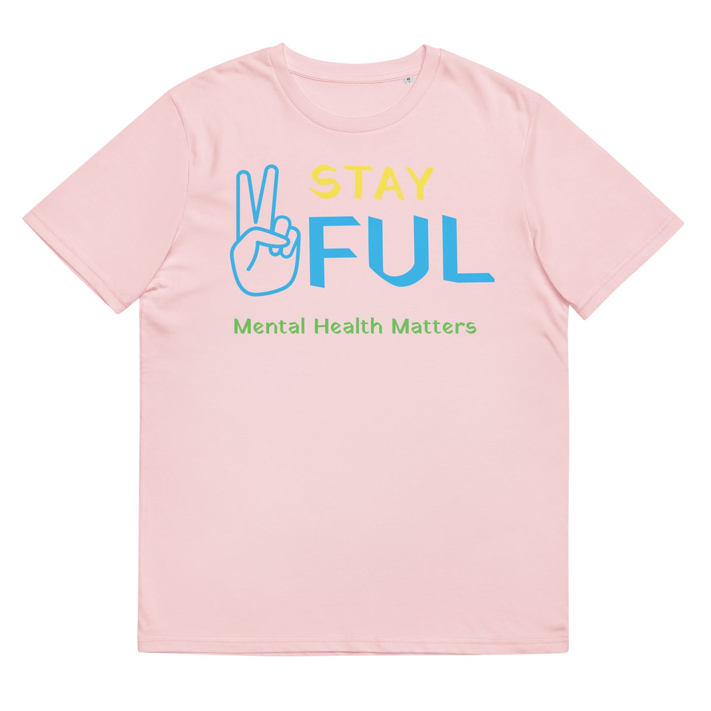 Unisex organic cotton Mental Health Matters Stay Peaceful t-shirt S-5XL