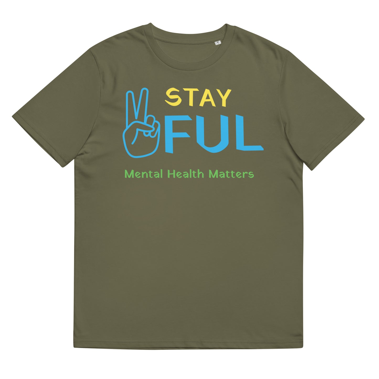 Unisex organic cotton Mental Health Matters Stay Peaceful t-shirt S-5XL