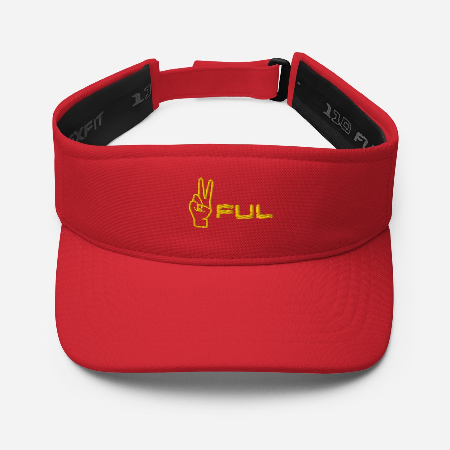 Embroidered Peaceful Visor