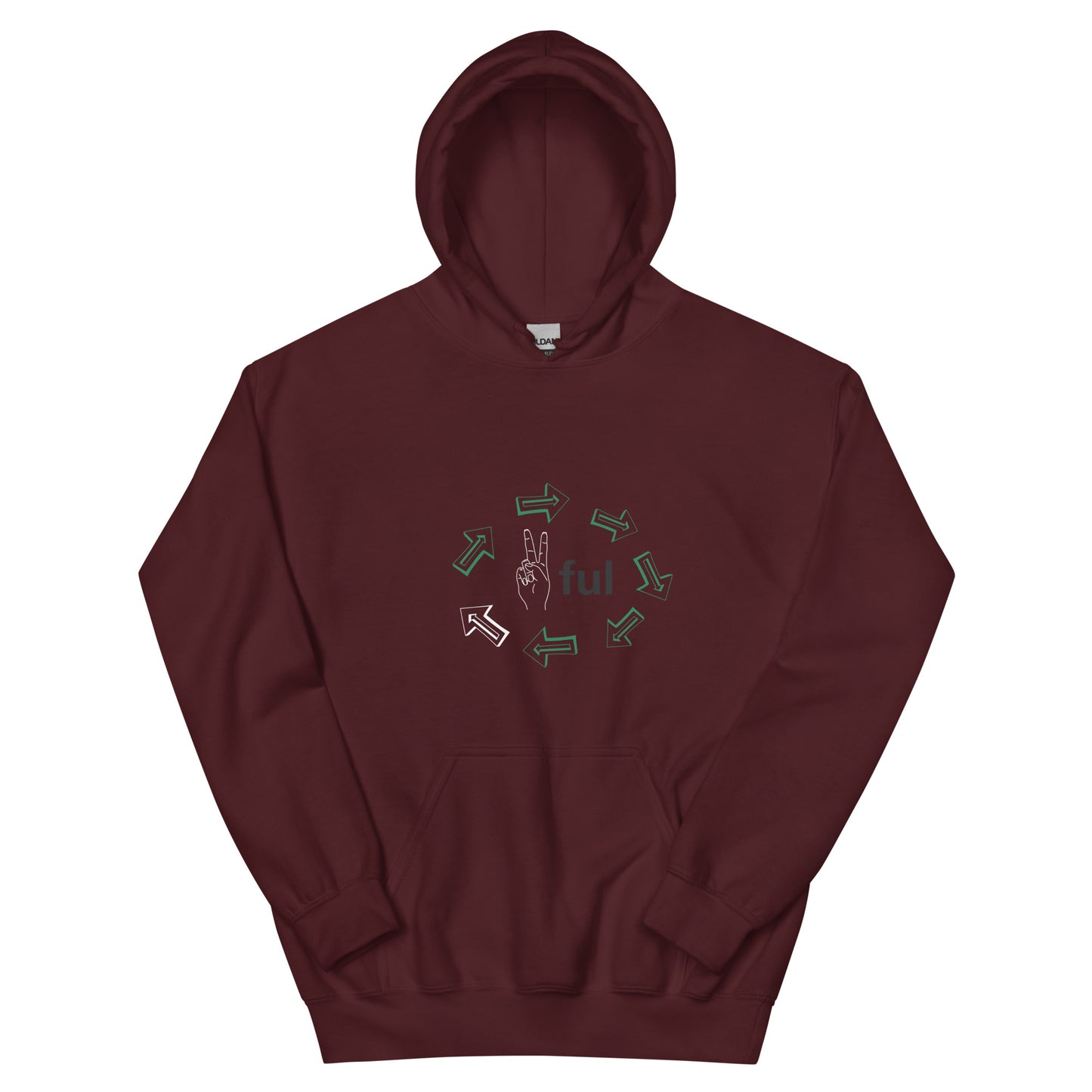 Unisex Green Peaceful Continents Unisex Hoodie S-5XL