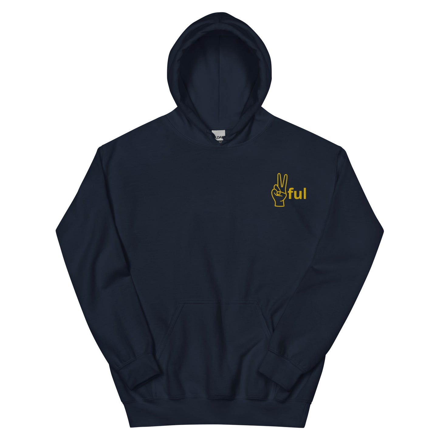 Unisex Gold Lettered ✌️ful Hoodie S-5XL