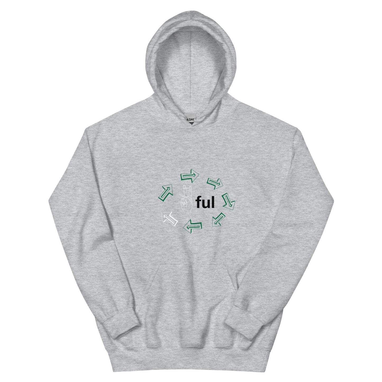 Unisex Green Peaceful Continents Unisex Hoodie S-5XL