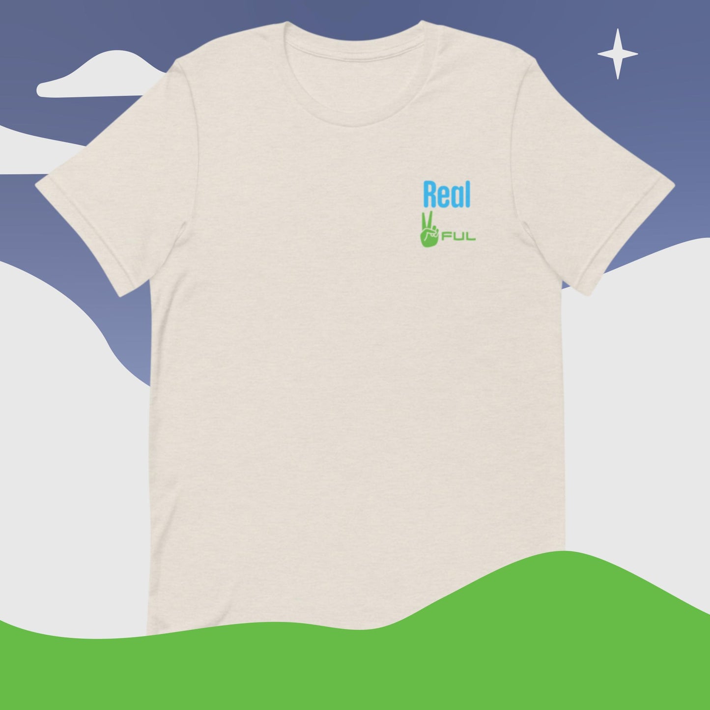 Unisex Real Peaceful t-shirt XS-5XL