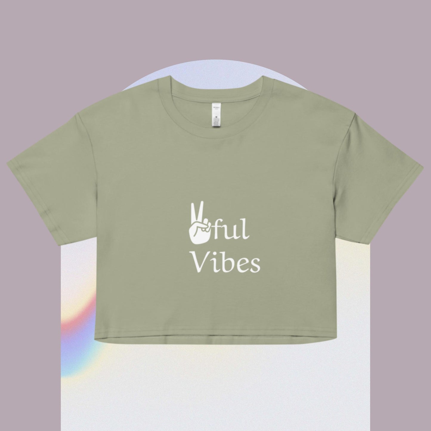 Peaceful Vibes Women’s crop top