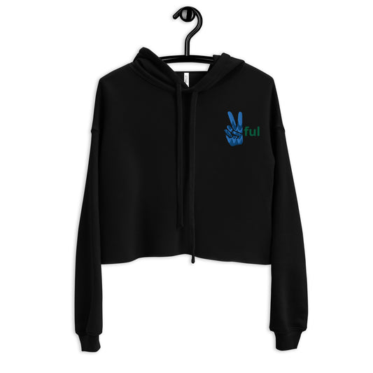Peaceful  Crop Hoodie S-2XL