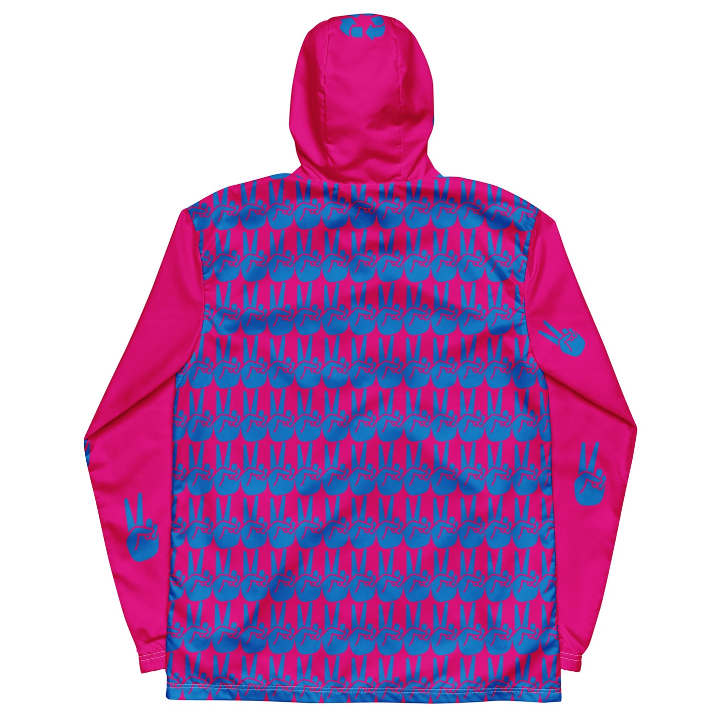 Pink and Blue Peaceful Matrix windbreaker