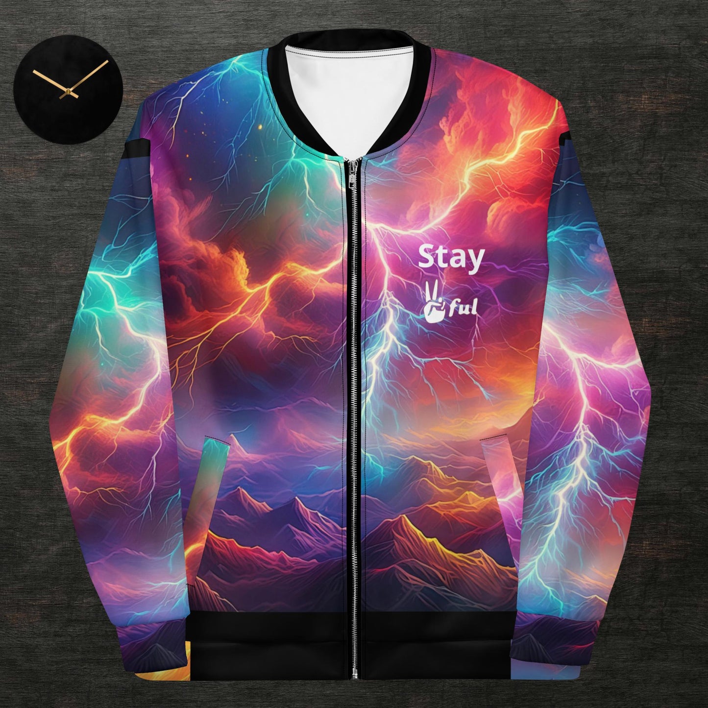 Unisex Peaceful Energy 2 Bomber Jacket