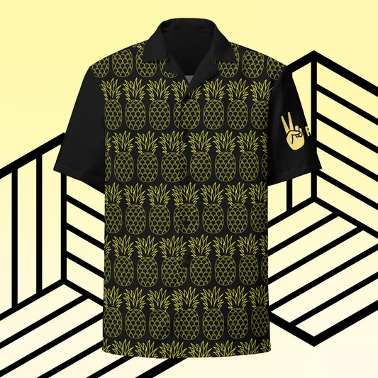 Peaceful Pineapple Button Up Shirt