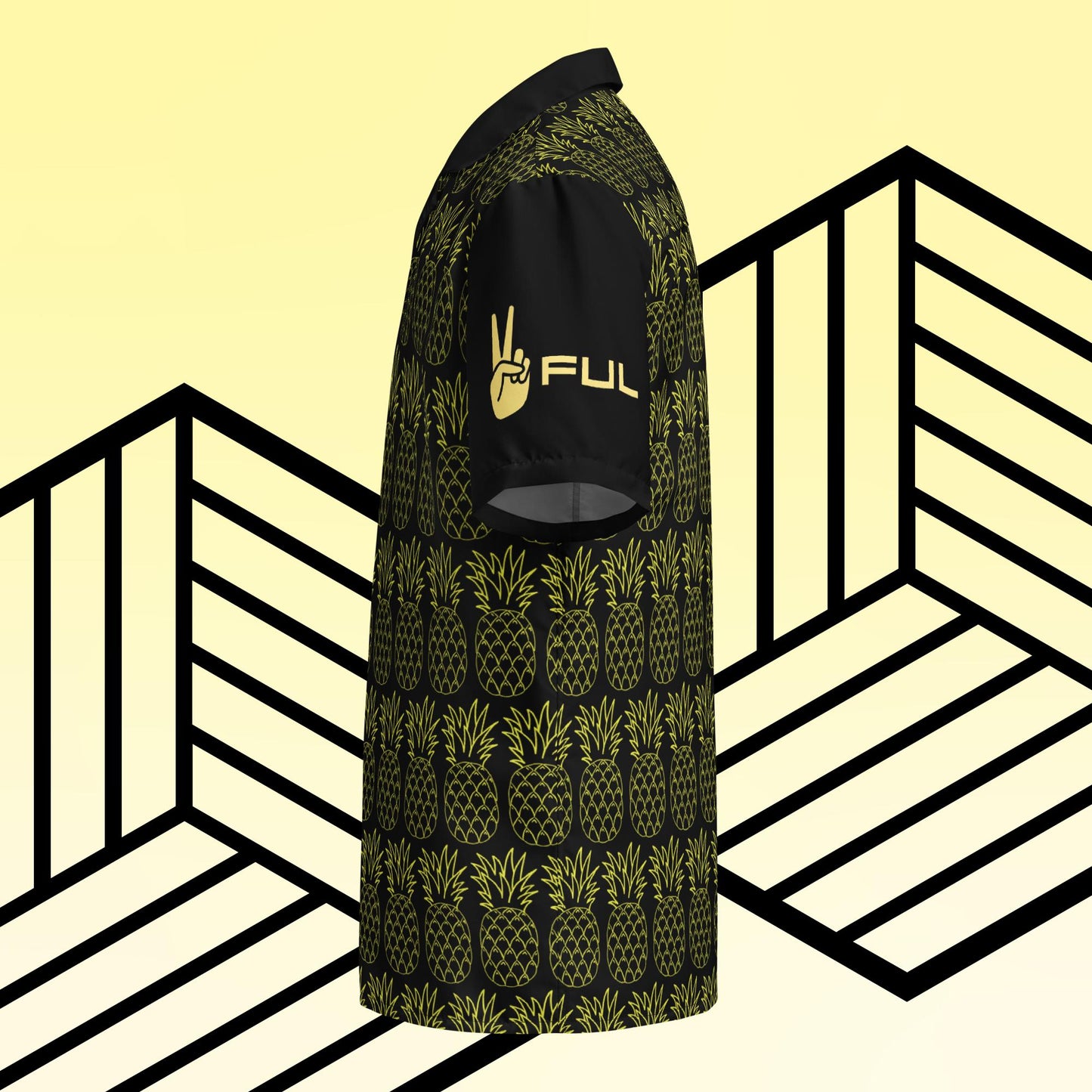 Peaceful Pineapple Button Up Shirt