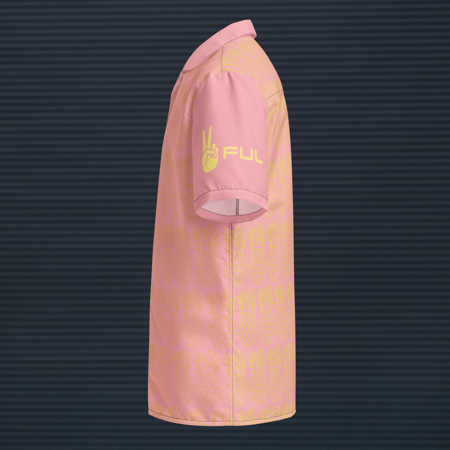 Peaceful Pink Pineapple button up shirt