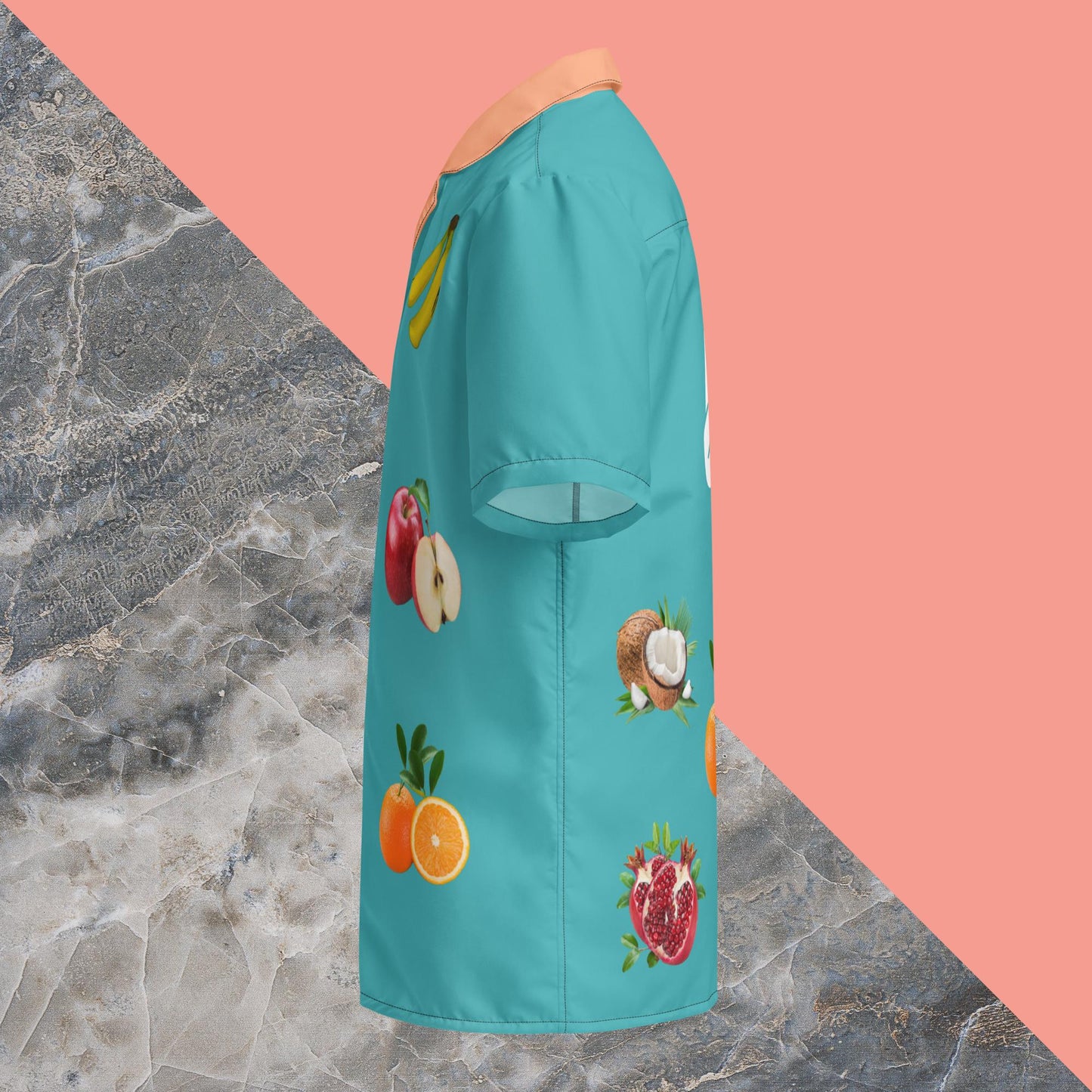 Unisex Peaceful Fruit Button Shirt