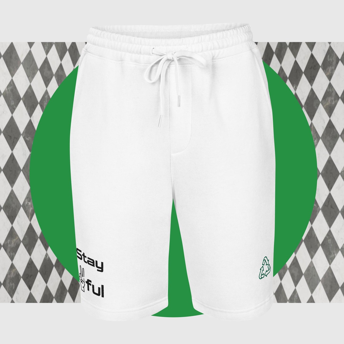 Stay✌️ful Men's fleece shorts