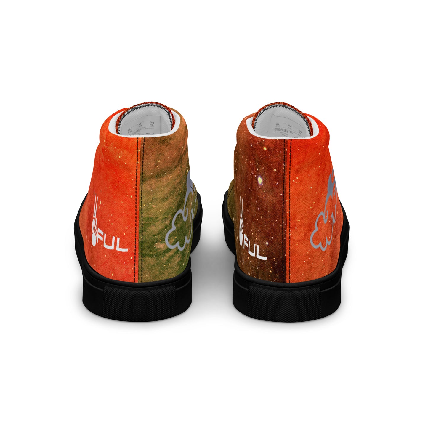 Peaceful Cosmic Cloud High top shoes