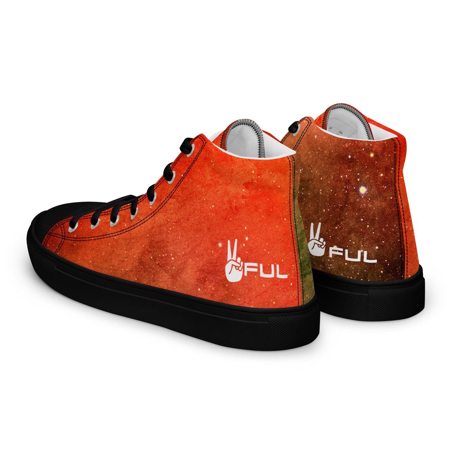 Peaceful Cosmic Cloud High top shoes