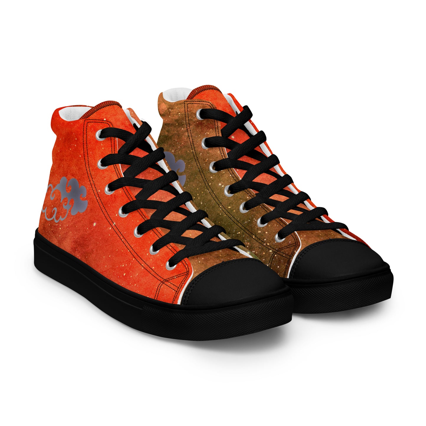 Peaceful Cosmic Cloud High top shoes