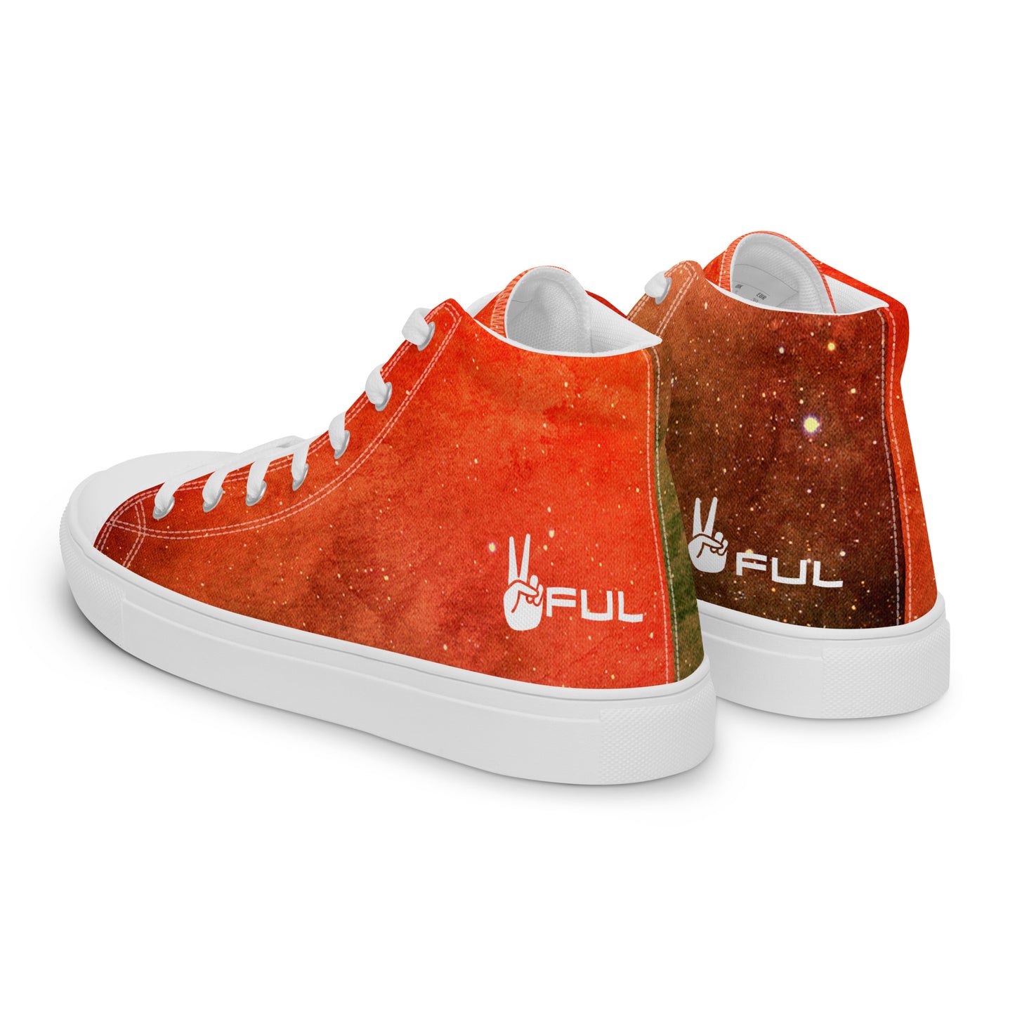 Peaceful Cosmic Cloud High top shoes