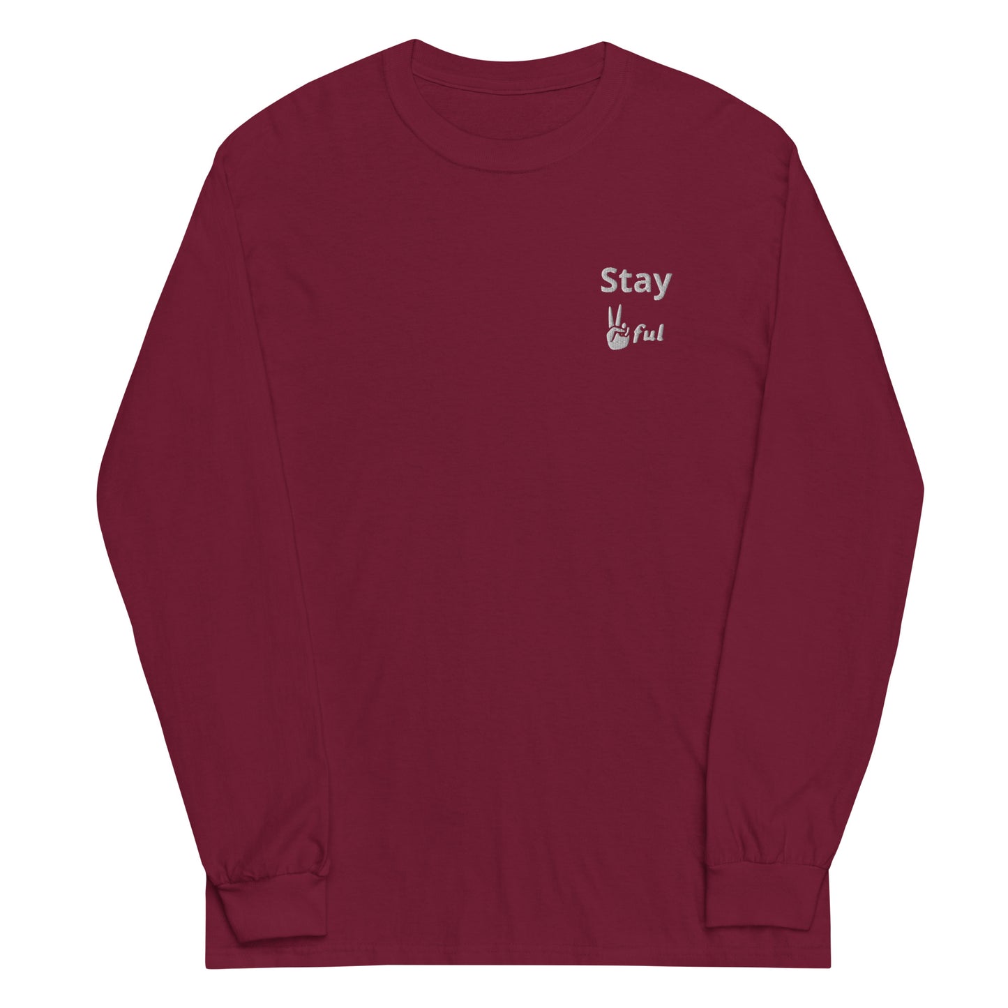 Men’s Stay Peaceful Long Sleeve Shirt