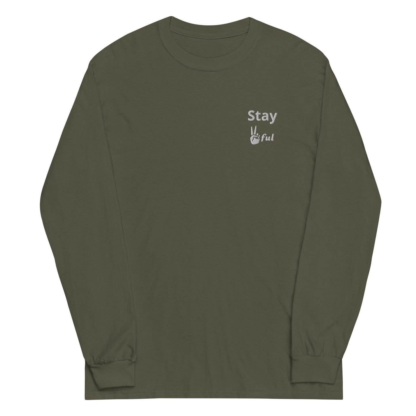 Men’s Stay Peaceful Long Sleeve Shirt
