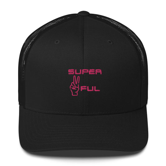 Super ✌️ful hat (pink lettered)