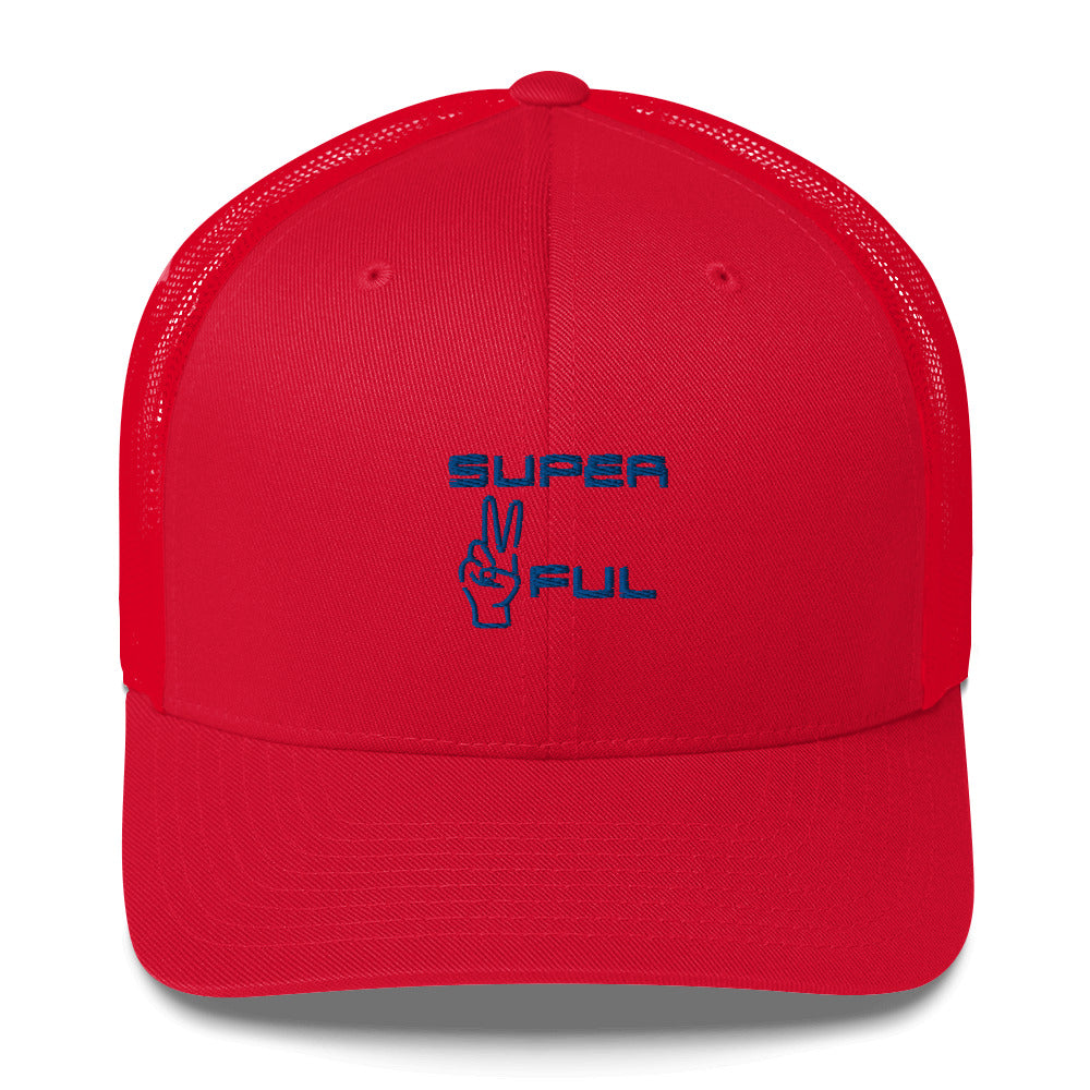 ✌🏽ful Blue lettered Hat