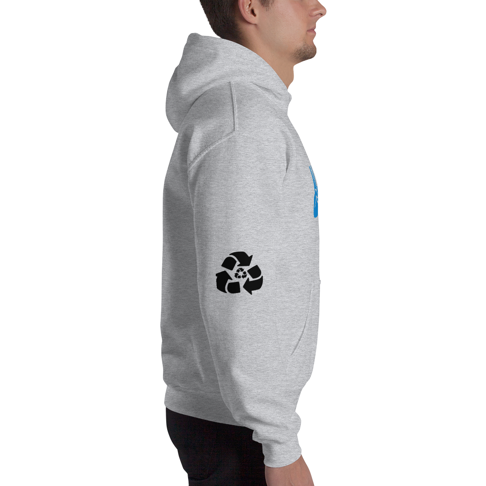 Unisex Double Up on Recycling Peaceful Hoodie S-5XL