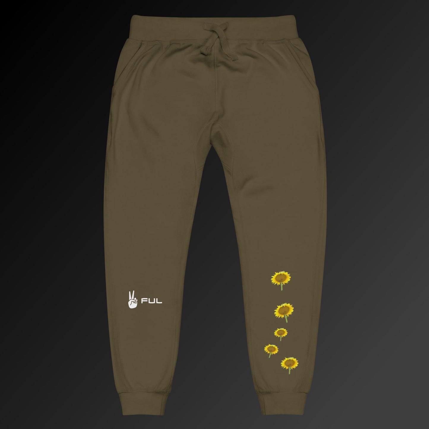Peaceful/✌ful Sunflower Graphic Pants