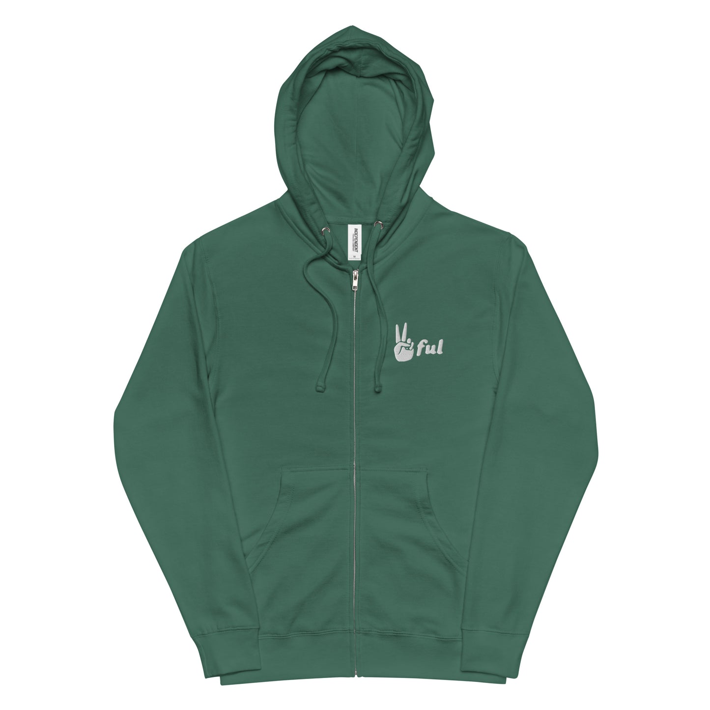 Unisex Built Different fleece zip up hoodie