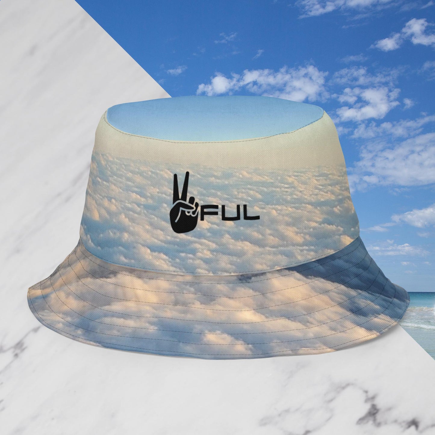 New Heights/Eclipse the Hate Reversible bucket hat