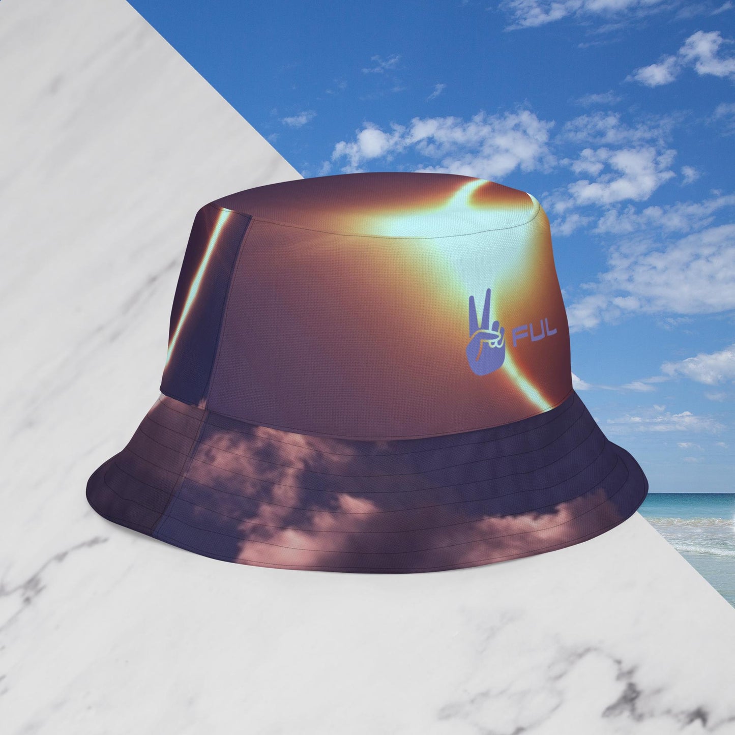 New Heights/Eclipse the Hate Reversible bucket hat
