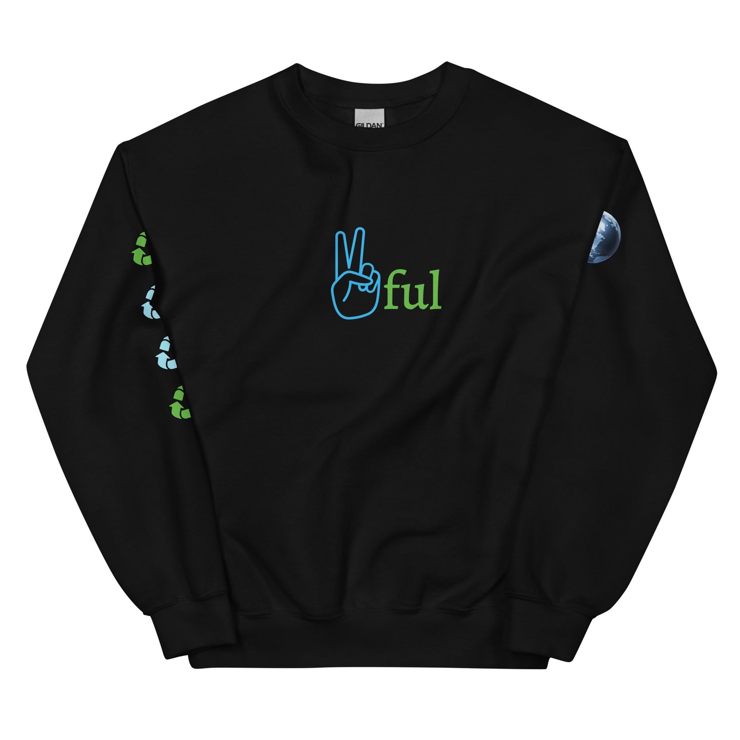Peaceful /✌️ful Earth Remix Sweatshirt