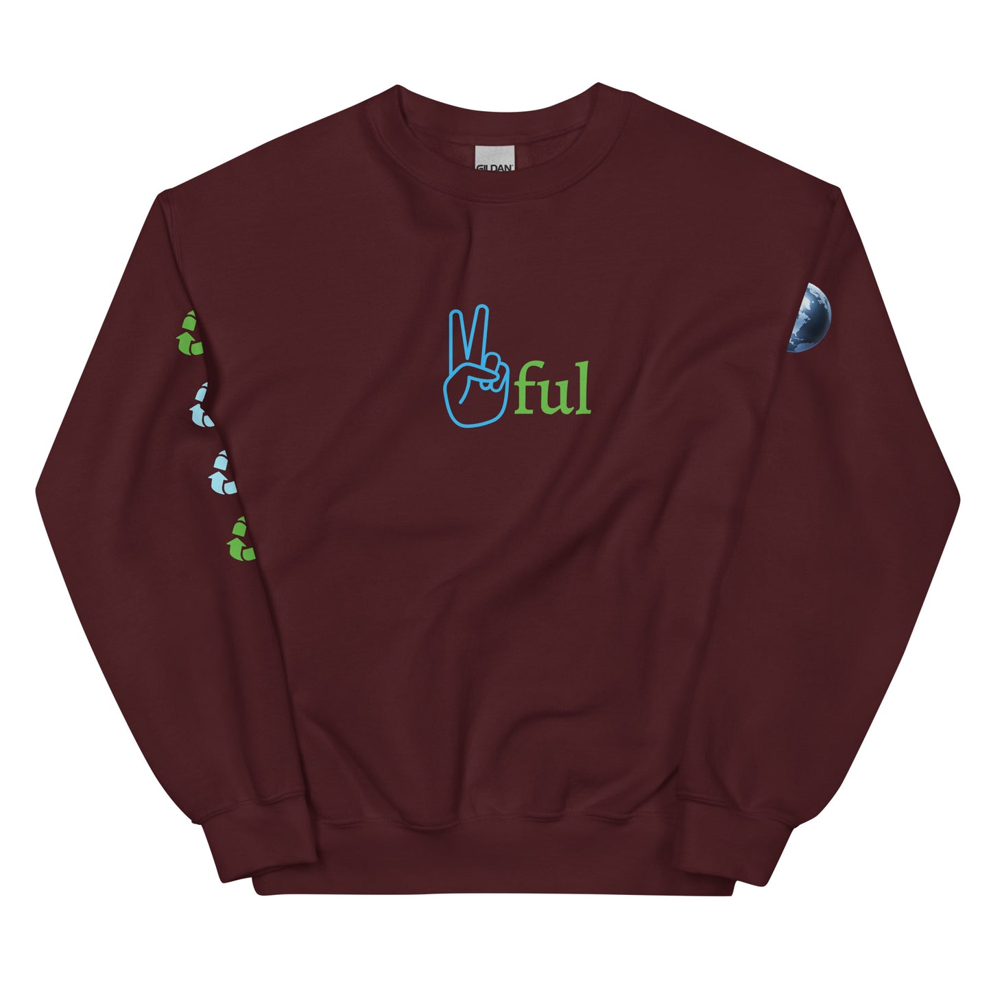 Peaceful /✌️ful Earth Remix Sweatshirt
