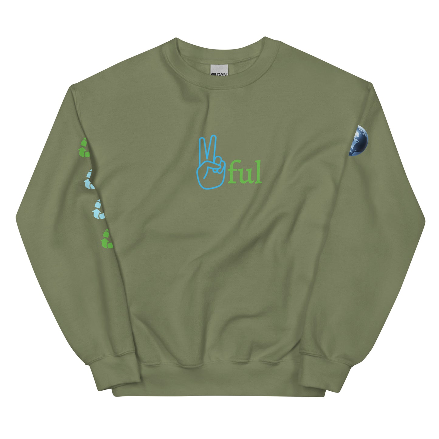 Peaceful /✌️ful Earth Remix Sweatshirt
