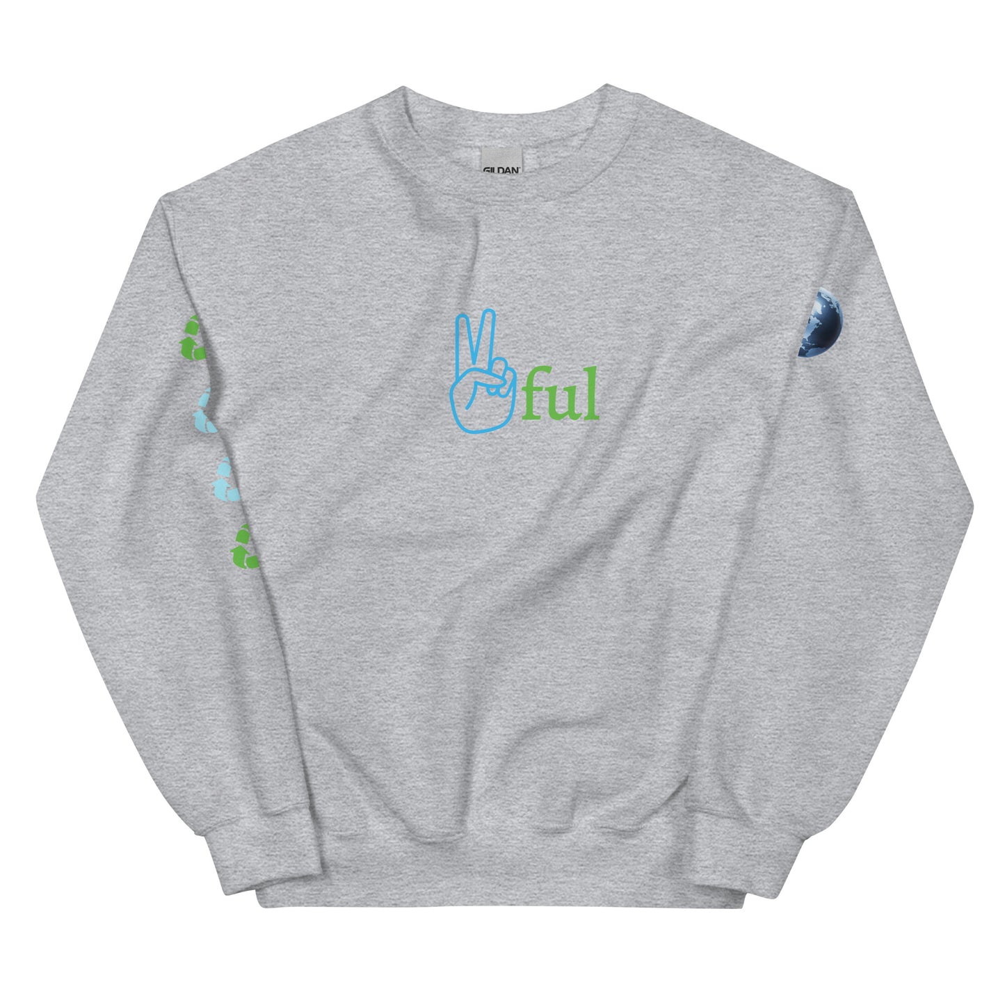 Peaceful /✌️ful Earth Remix Sweatshirt