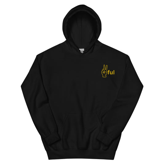 Unisex Gold Lettered ✌️ful Hoodie S-5XL