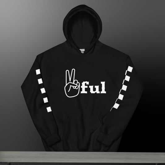 Unisex Peaceful Checkered Hoodie S-5XL